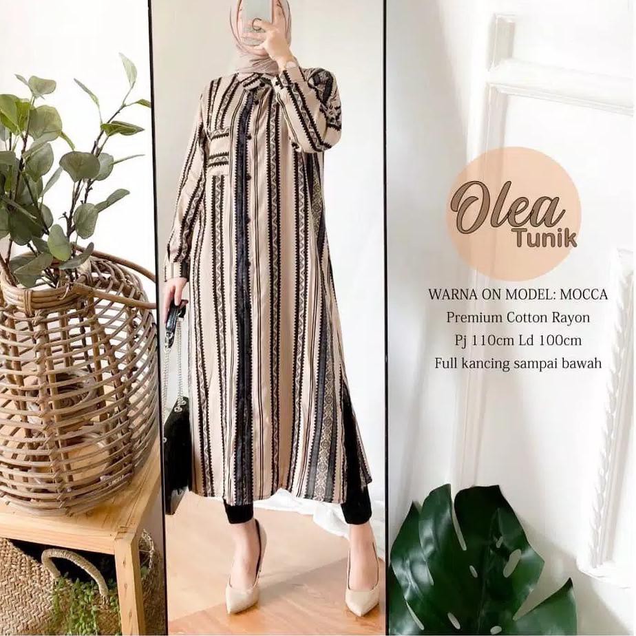 ✷ osela chati long tunik motif viscose free belt ✲