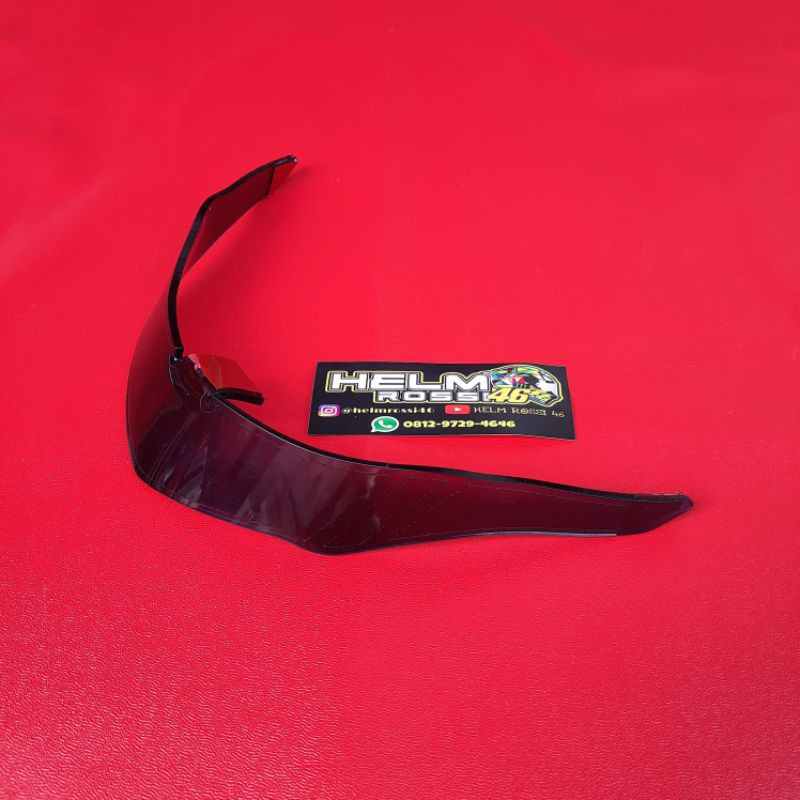 SPOILER KYT GALAXY SLIDE - winglet KYT GALAXY hitam dan bening