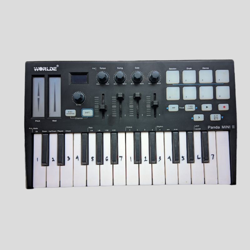 Midi Controller Keyboard WORLDE PANDA MINI 2 (Bekas)
