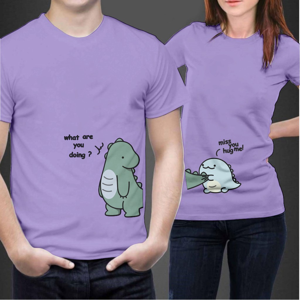 Kaos Couple Pasangan Tisert Cowok Cewek Capelan Suami Istri Atasan Remaja Laki Perempuan Terbaru Kap