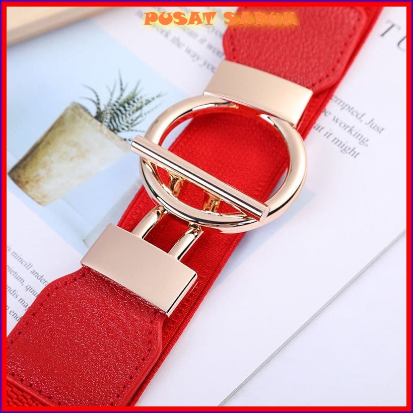 Ikat Pinggang Wanita Obi Sabuk Karet Women Belt Fashion Gesper Cewek Korea Oby Import Cantik Murah