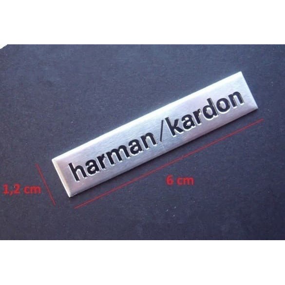 Emblem Harman Kardon besar alumunium