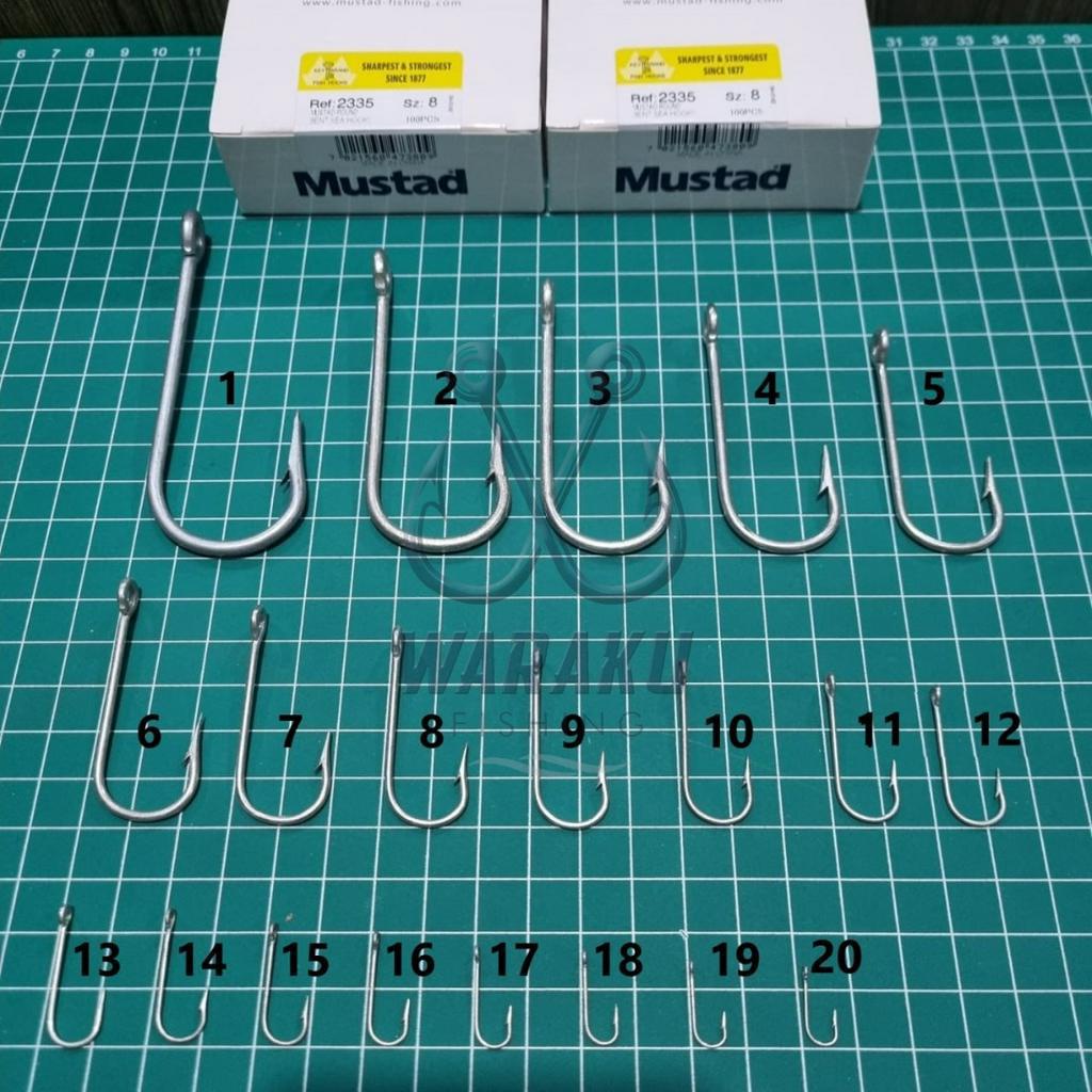 Kail MUSTAD 2335 Ukuran No. 5 - 9 isi 100 pcs 100% ORI FULL SEGEL