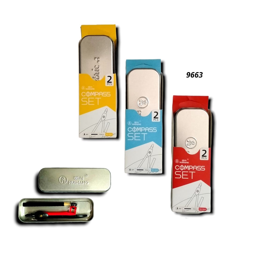 

JANGKA SEKOLAH PENSIL SPIDOL PULPEN + KOTAK SCHOOL COMPASS 9663