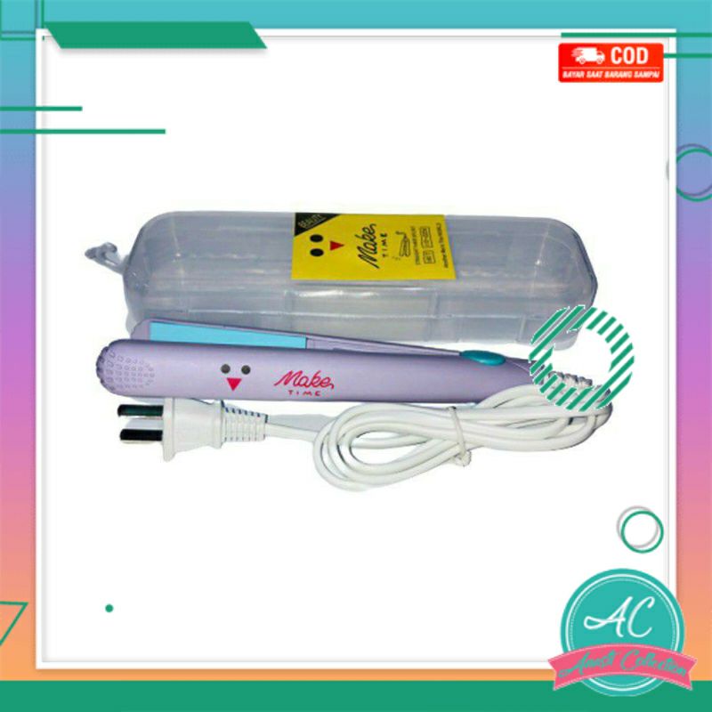 Catok listrik 2in1 catokan rambut elektrik mini alat pelurus rambut portable