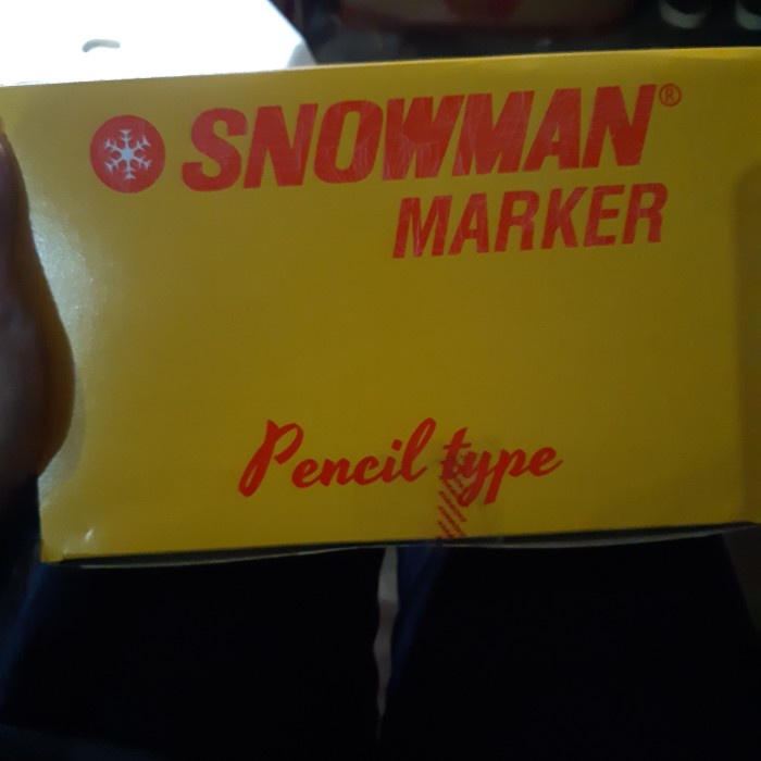 

spidol snowman kecil hitam/gross promo