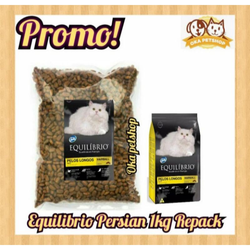 Equilibrio Adult Persian Kemasan 1kg - Makanan Kucing Equil Adult Persia