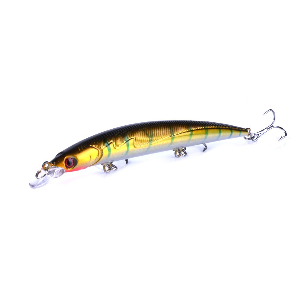 HENGJIA 1PCS Minnow Fishing Lures 13.3cm 13.4g Hard Bait 8 Color Artificial Baits wobbler Floating Bait