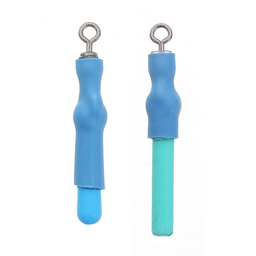 Top 50Pcs/Lot Alat Pancing Blok Putaran Karet Tahan Lama Bobber Baru