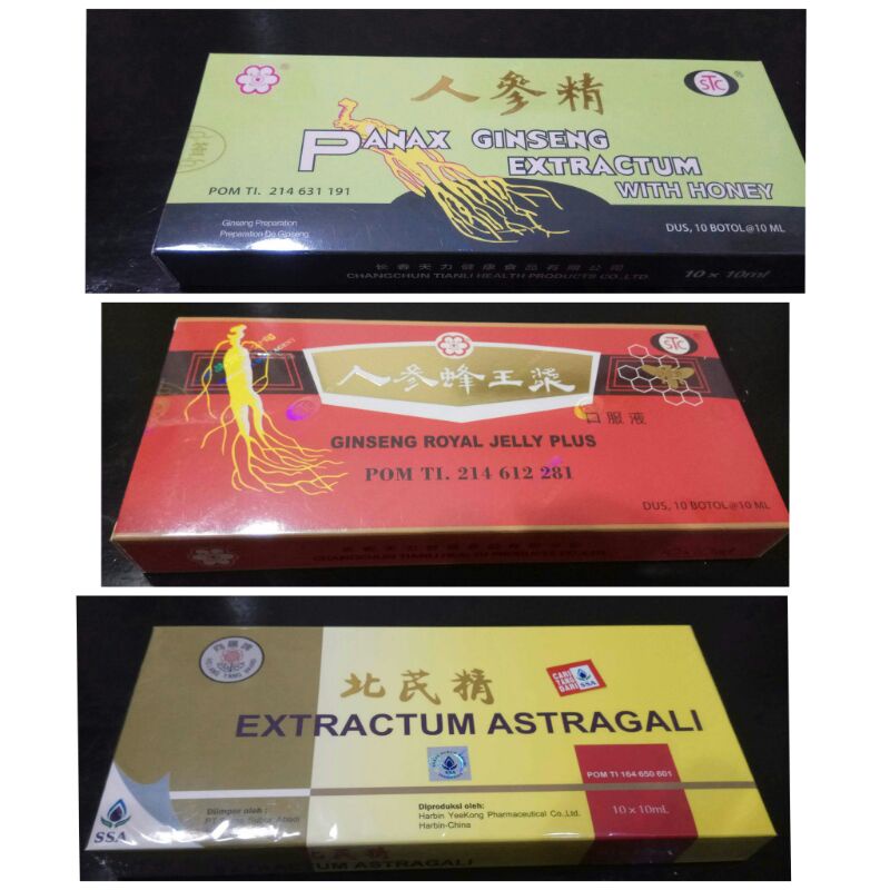

Royal jelly / Panax / Astragali minuman untuk kesehatan - isi 10 botol