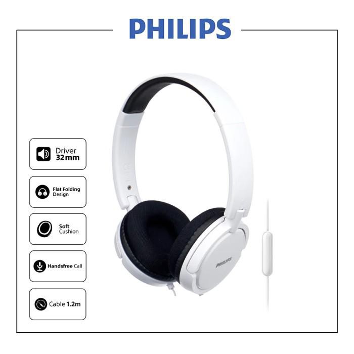 Philips Headphone with Mic SHL5005 - Garansi Resmi ANP 1 Tahun