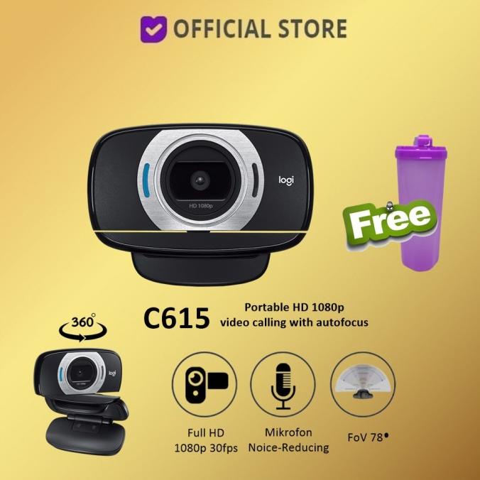 Logitech C615 Portable HD Webcam 1080p C 615 Termurah