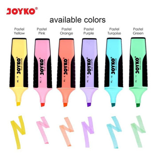 Textliner Highlighter Joyko HL 6-11 Pastel Color Penanda Tulisan - Satuan
