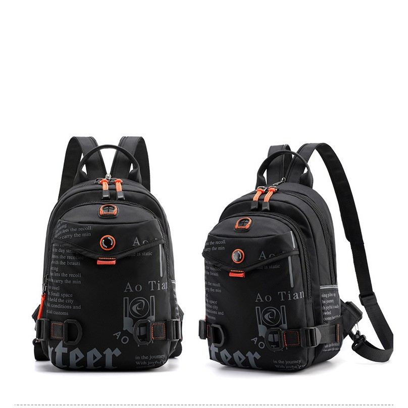 Mainland Tas Pria Punggung USB Charger Tas Ransel Dan Tas Selempang Casual Backpack TR303