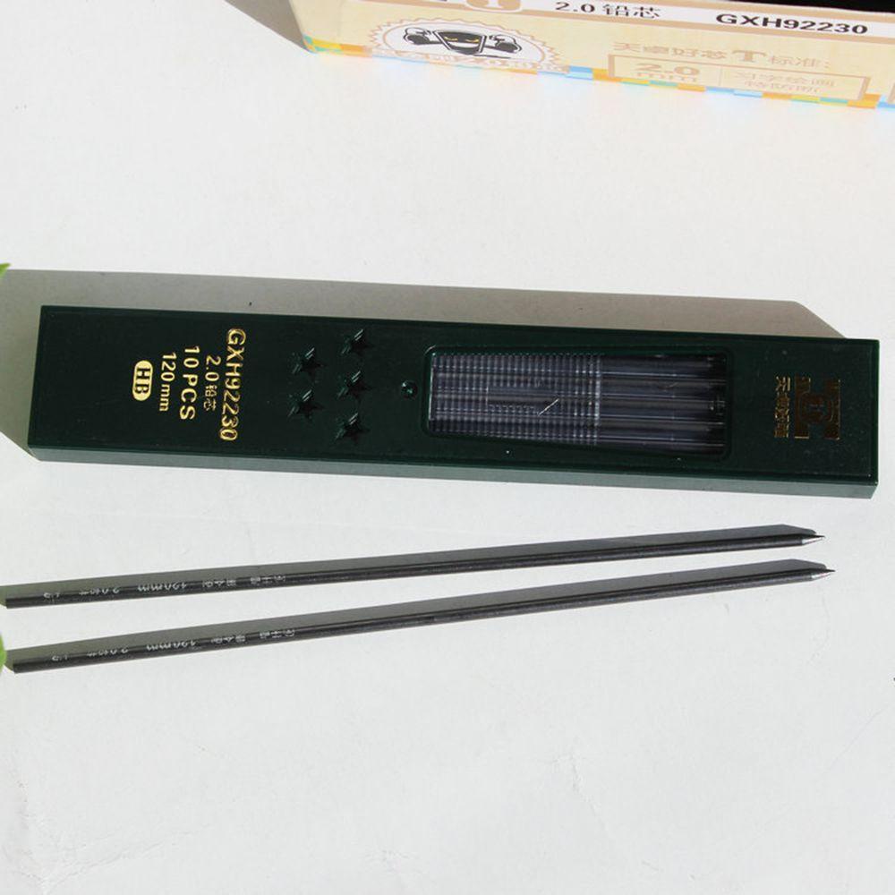 Nickolas1 Pena Refill Pensil Mekanik 120mm Panjang 2.0mm Pensil Tulis Otomatis Untuk Perlengkapan Sekolah
