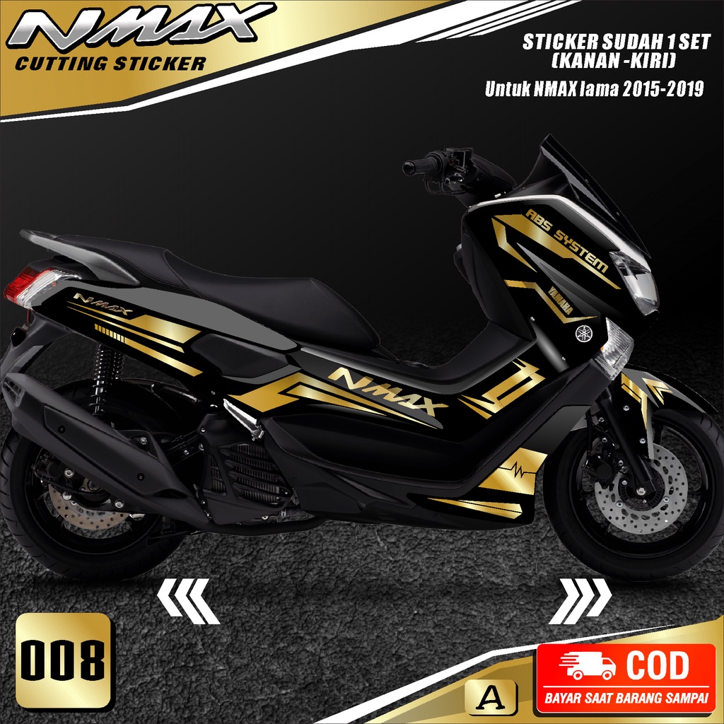 Cutting Sticker Nmax lama 2015-2019-Striping Motor Stiker Yamaha Nmax Old Skotlet Sticker Satu Set m
