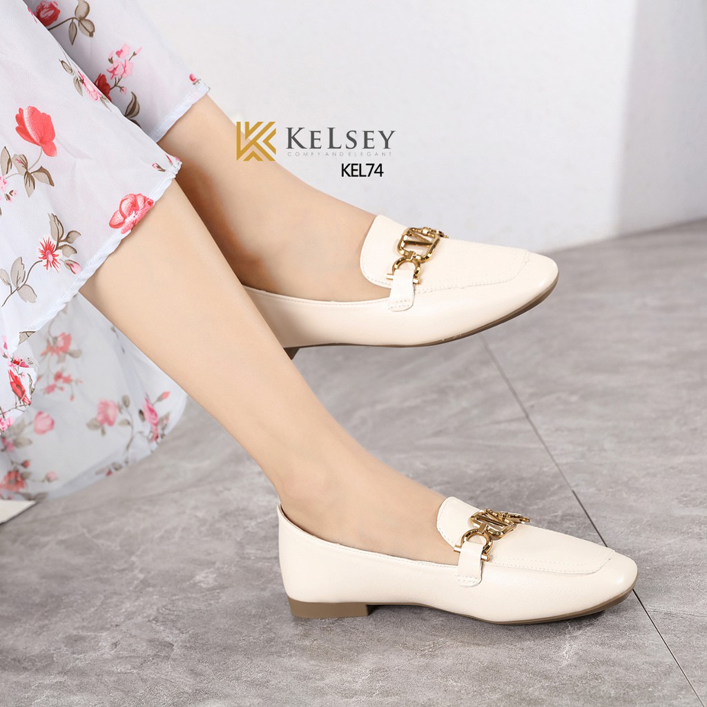 (GRATIS ALAS KAKI) Kelsey Sepatu Flat Shoes Wanita KEL74