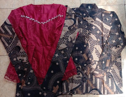 Set Couple Kebaya Batik [asyifa] Blue 2