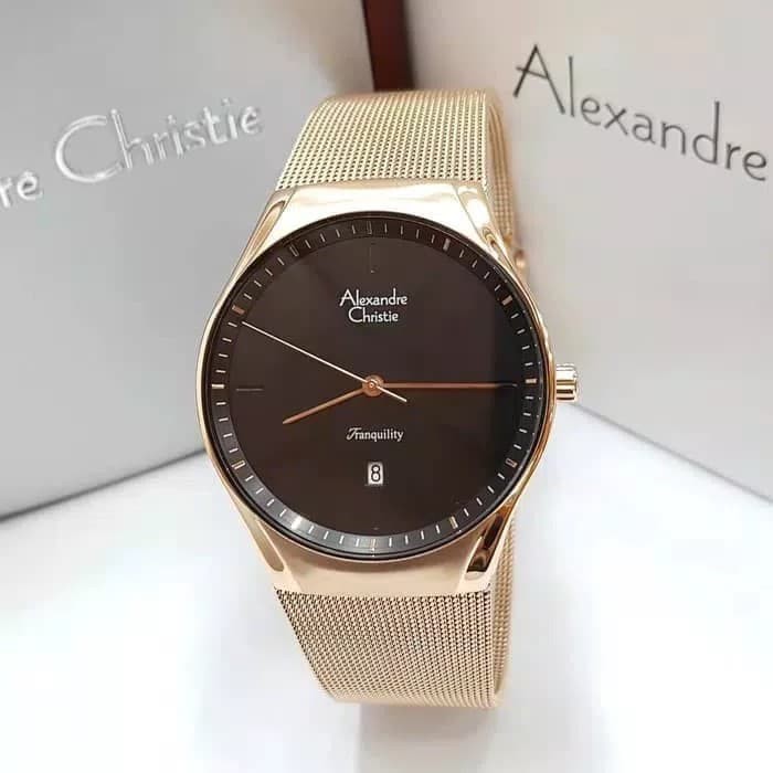 Jam Tangan Pria Alexandre Christie Original New Model AC9581