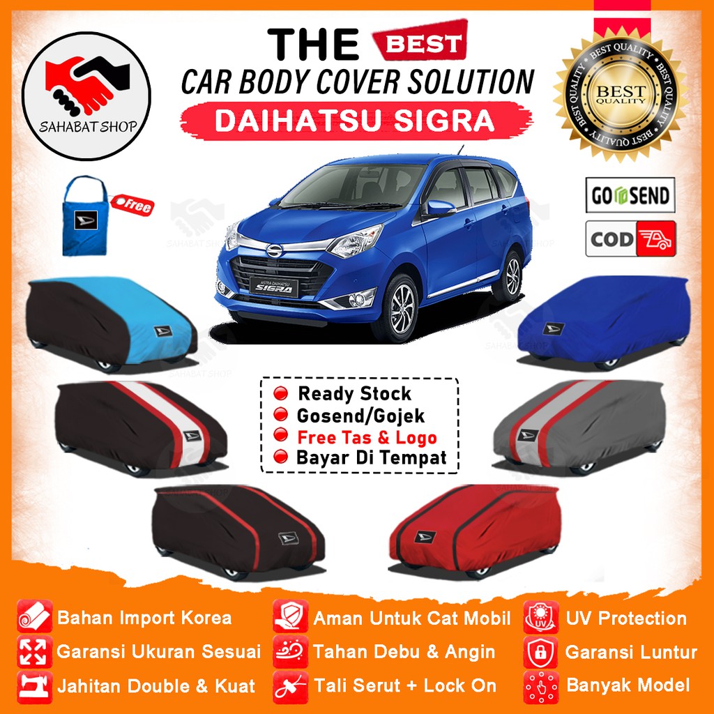 Sahabat Body Cover Mobil Sigra / Sarung Penutup Mobil Sigra / Selimut Tutup Mantel Daihatsu Outdoor