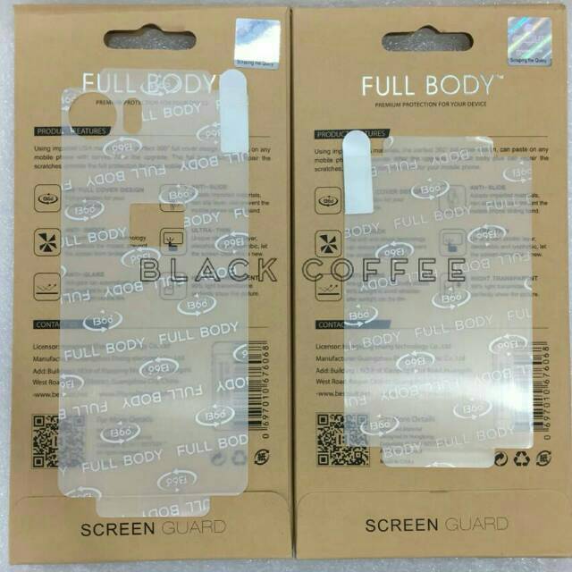 Anti gores hydrogel blackberry keyone BEST SUIT FULL SET