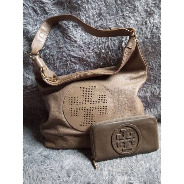 Tas Tory Burch Kipp Hobo & dompet Preloved second bekas
