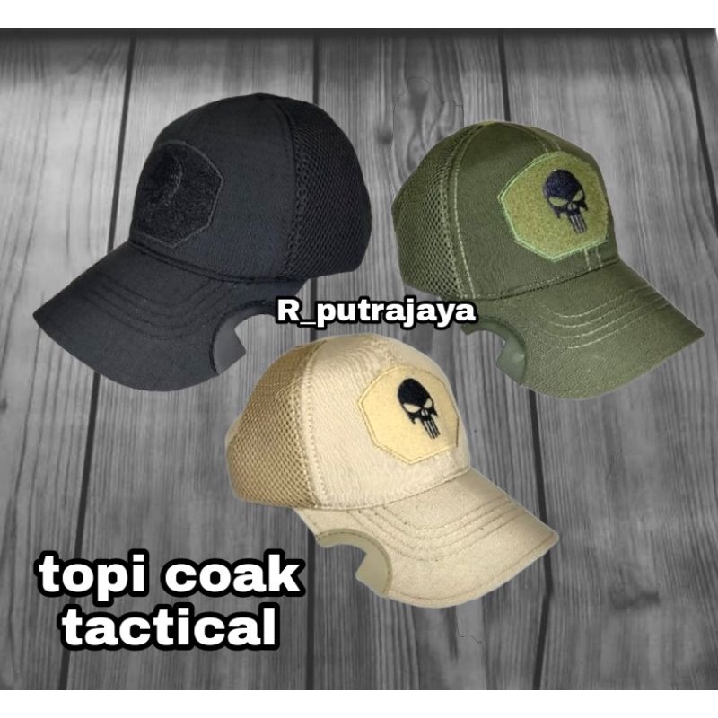 punihser baseball cap / Topi punihser hitam coak / Topi tactical punihser hitam coak