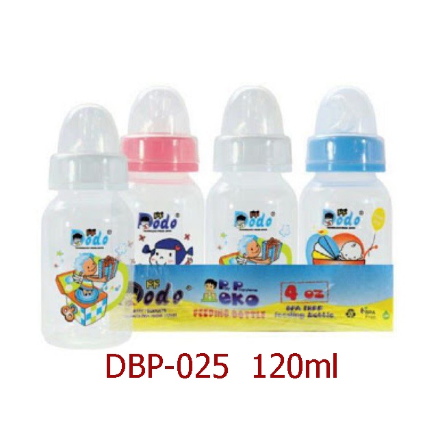 Morinz Huki / Dodo Baby Botol Susu  PP SP Round - Dot BULAT Regular &amp; Screw Cap Tutup Botol ULIR