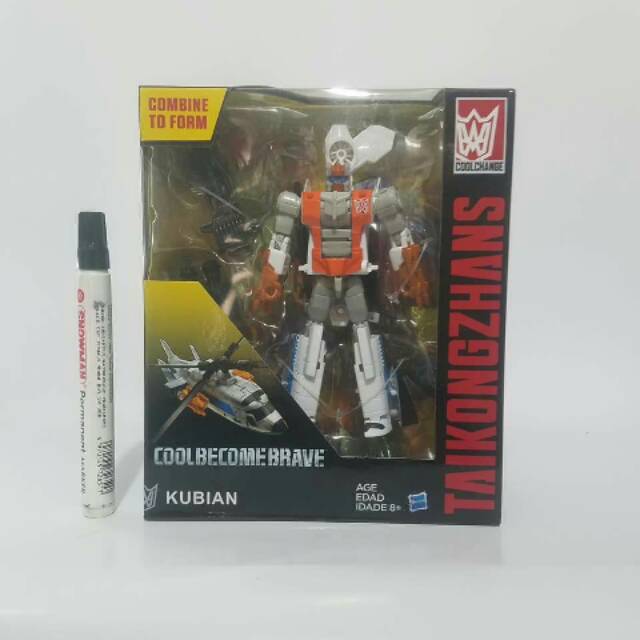 Mainan action figure 
Transformer Coolbecomebrave box
alpha bravo transformers
Taikongzhan