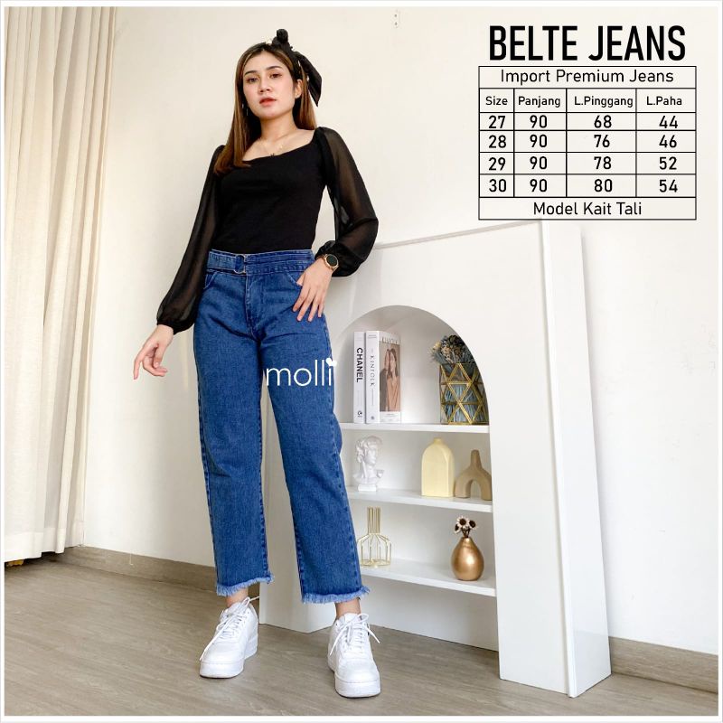 BELTE JEANS KULOT IMPORT WANITA