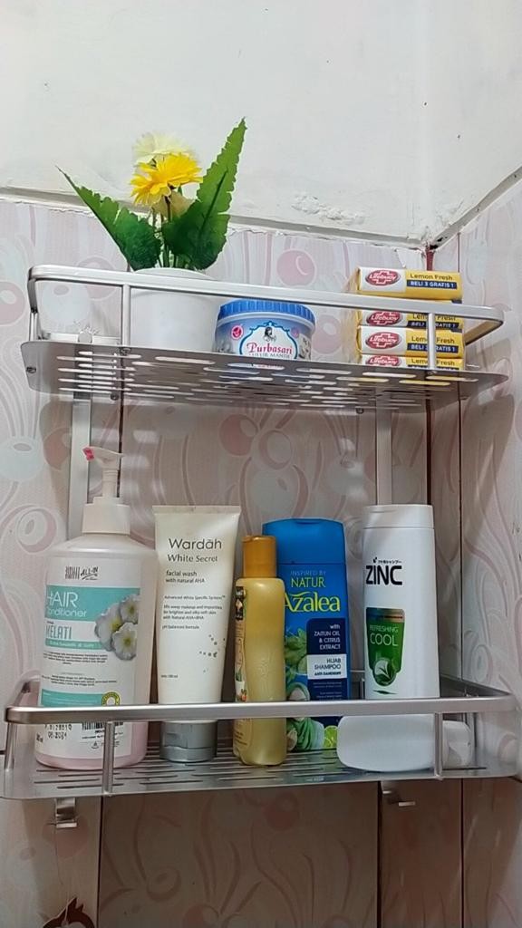 Rak Dinding Toilet Kamar Mandi