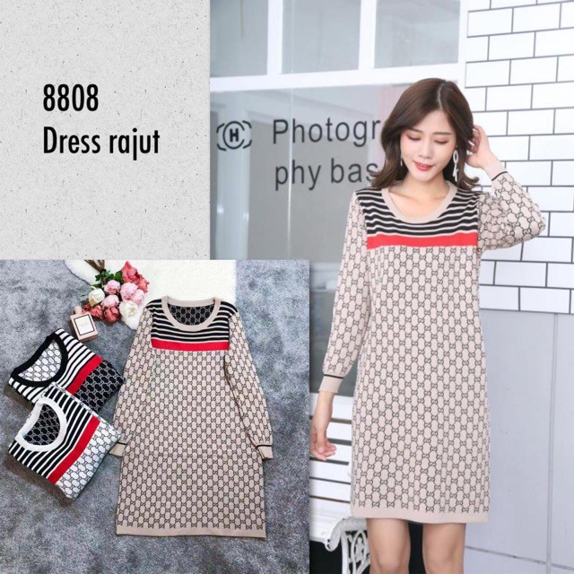 PAKAIAN WANITA TUNIK STYLE KEKINIAN BARU / Tunik Rajut Import Premium