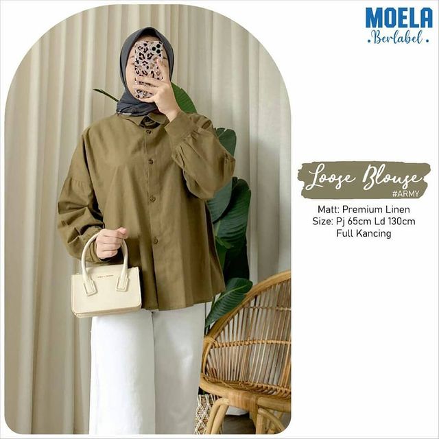 Casual Blouse Atasan Wanita - Baju Wanita Terbaru 2021 - Atasan Muslimah - Blouse Wanita - Daily Baj