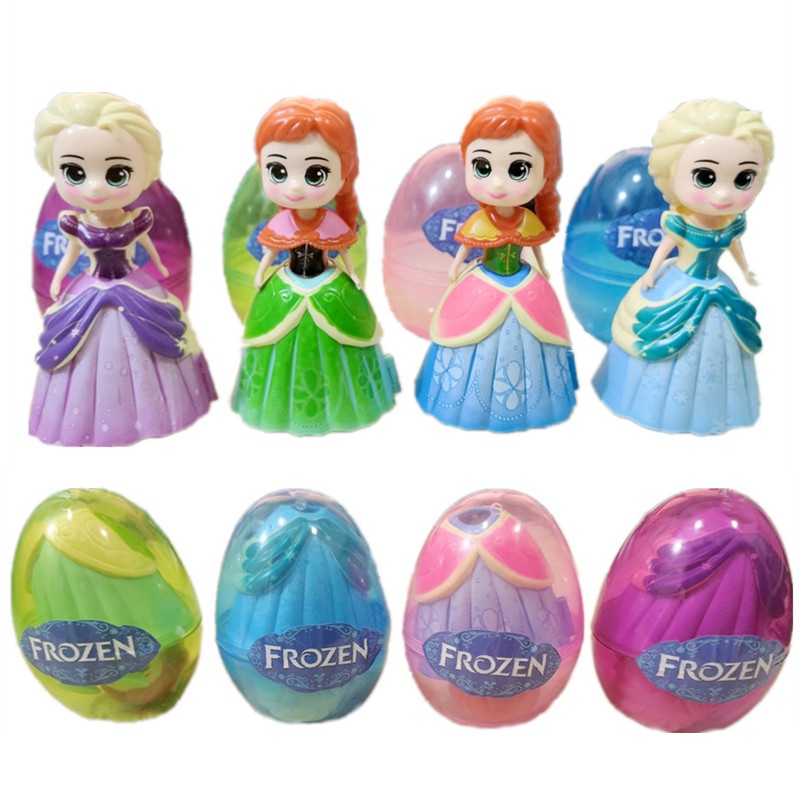 Mainan Boneka Action Figure Disney Frozen Princess Elsa Anna Bahan PVC Untuk Anak Perempuan