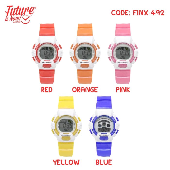 JAM TANGAN PRIA WANITA RUBBER STRAP - FINX 492