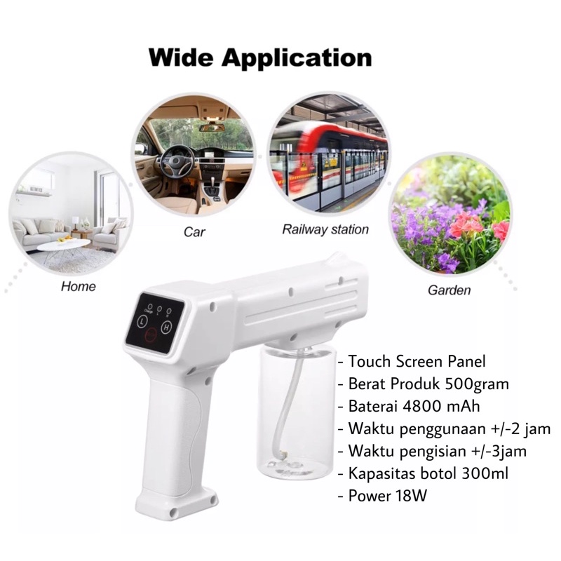 TERMURAH Nano Spray Gun Wireless Portable