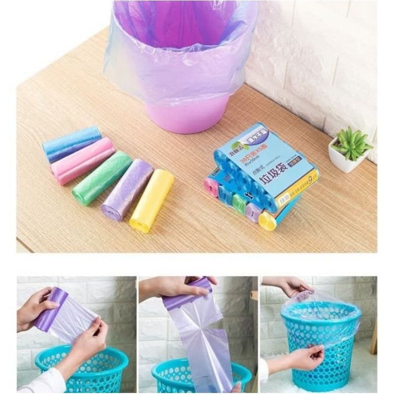 [CZM] PLASTIK SAMPAH ROLL UKURAN 45x50 CM ISI 20 PCS