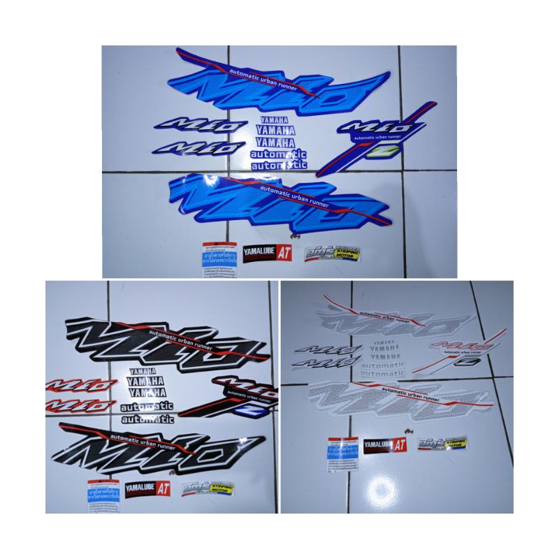 STRIPING MIO SPORTY URBAN RUNNER HITAM THAILAND , STRIPING MIO SMILE VARIASI