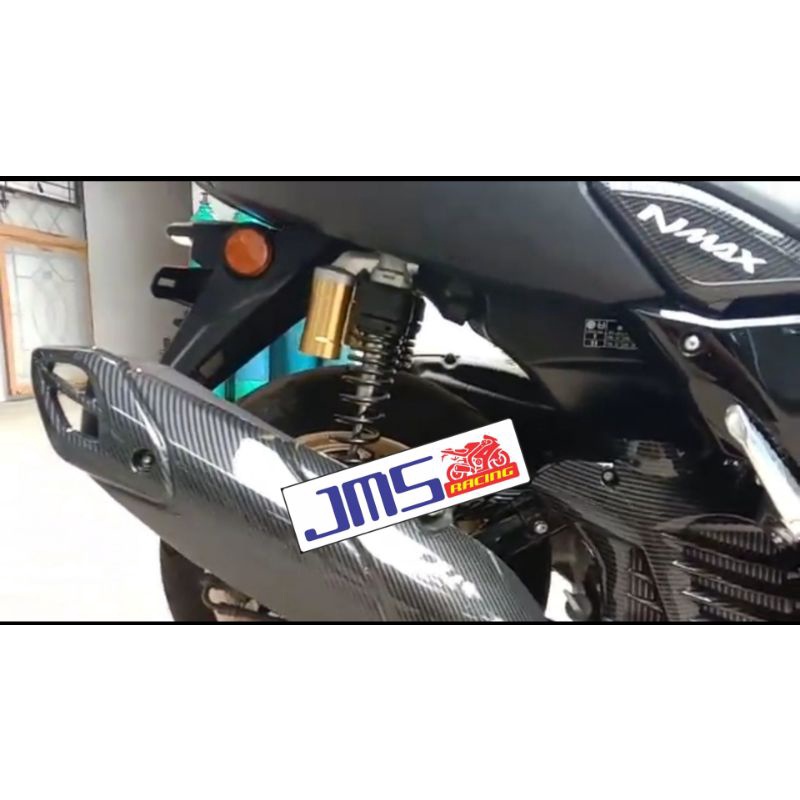 cover tutup carbon knalpot dan bodi kiri dan kanan set yamaha nmax new zoro pnp