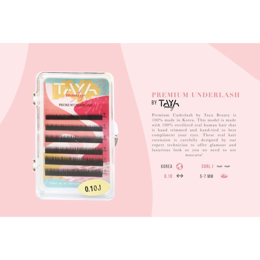 TAYA UNDERLASH PREMIUM REAL HAIR FOR EYELASH EXTENSION