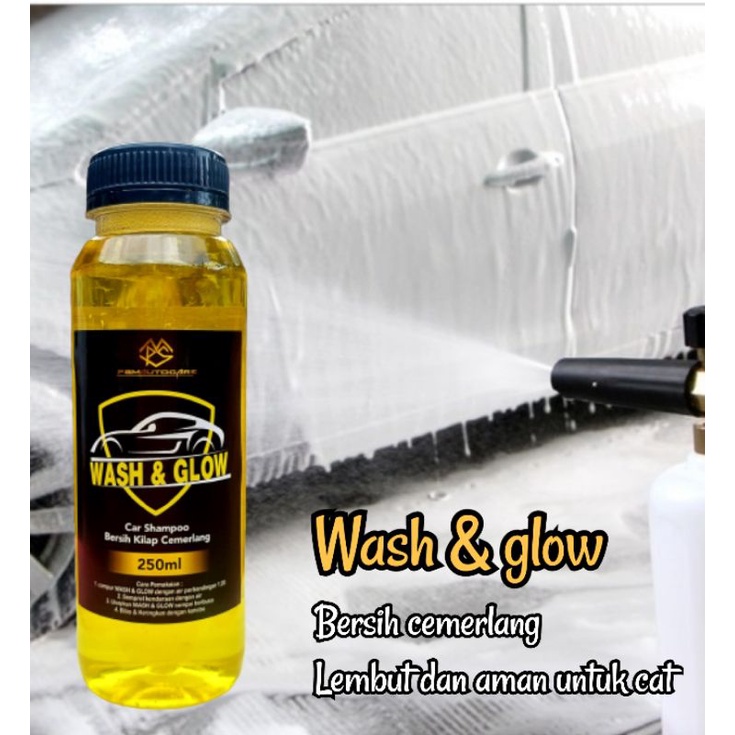 WASH &amp; GLOW shampoo mobil, murah berkualitas