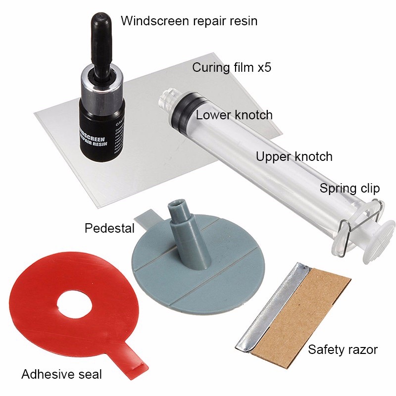 Alat Reparasi Kaca Mobil Retak Windshield Repair Kit - XJ-01