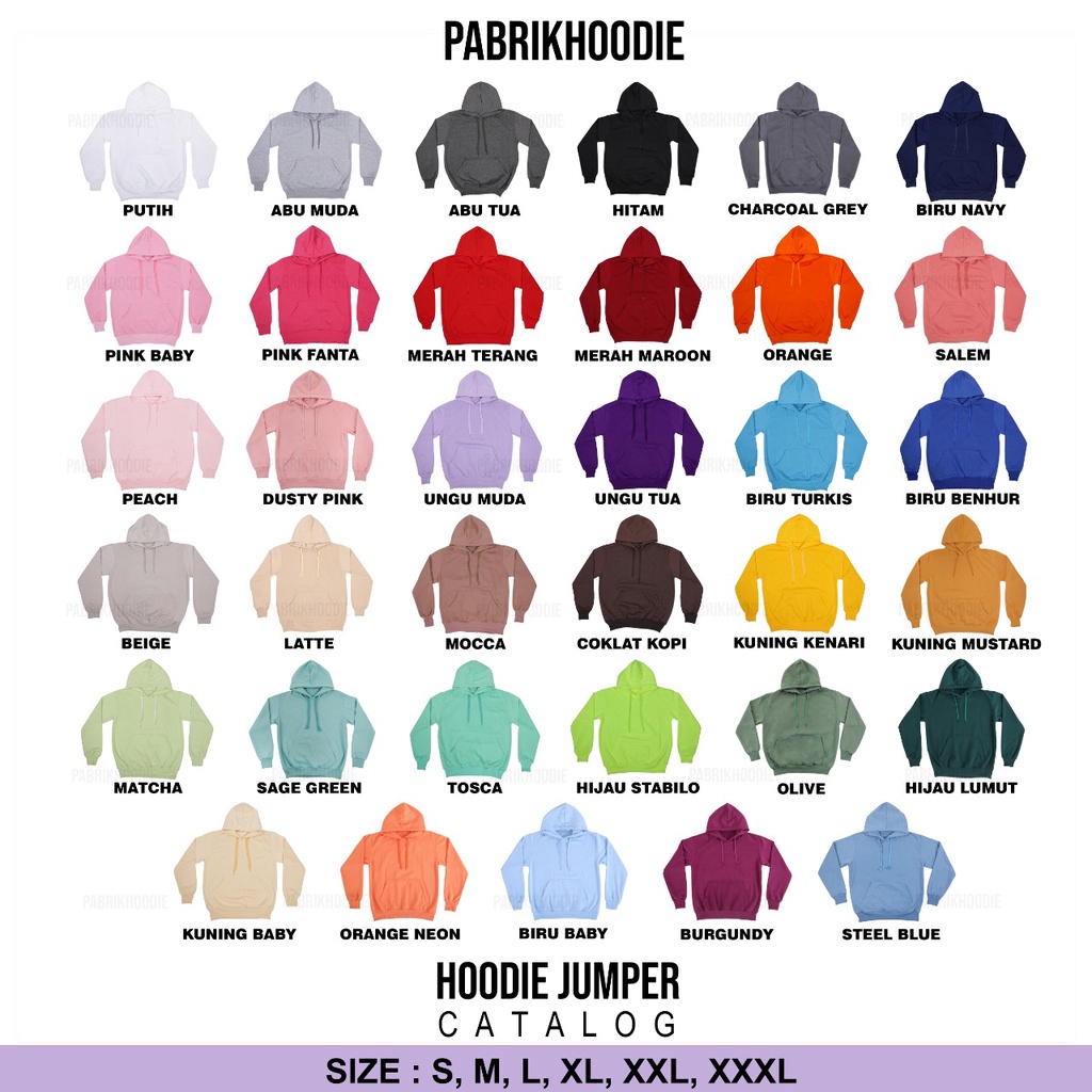 PABRIKHOODIE - BASIC SWEATER INNER PEACE M-XXL (BORDIR) {PRIA &amp; WANITA}