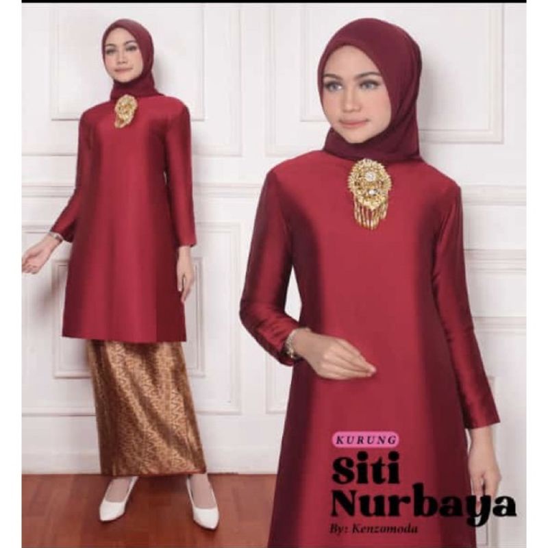 (COD) BAJU KURUNG MALAYSIA - BAJU KURUNG MODERN - TUNIK BAHAN TAFETA - KEBAYA