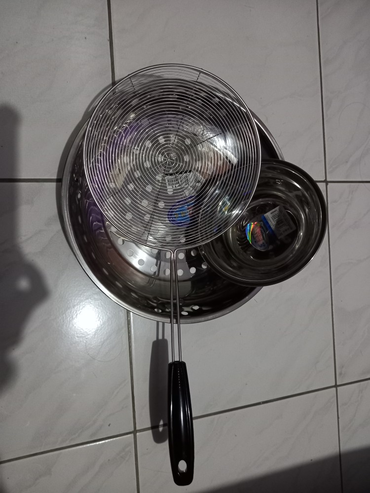 Steamer Panci Multifungsi Saringan Kukusan Sauce Pot Stainless 28cm