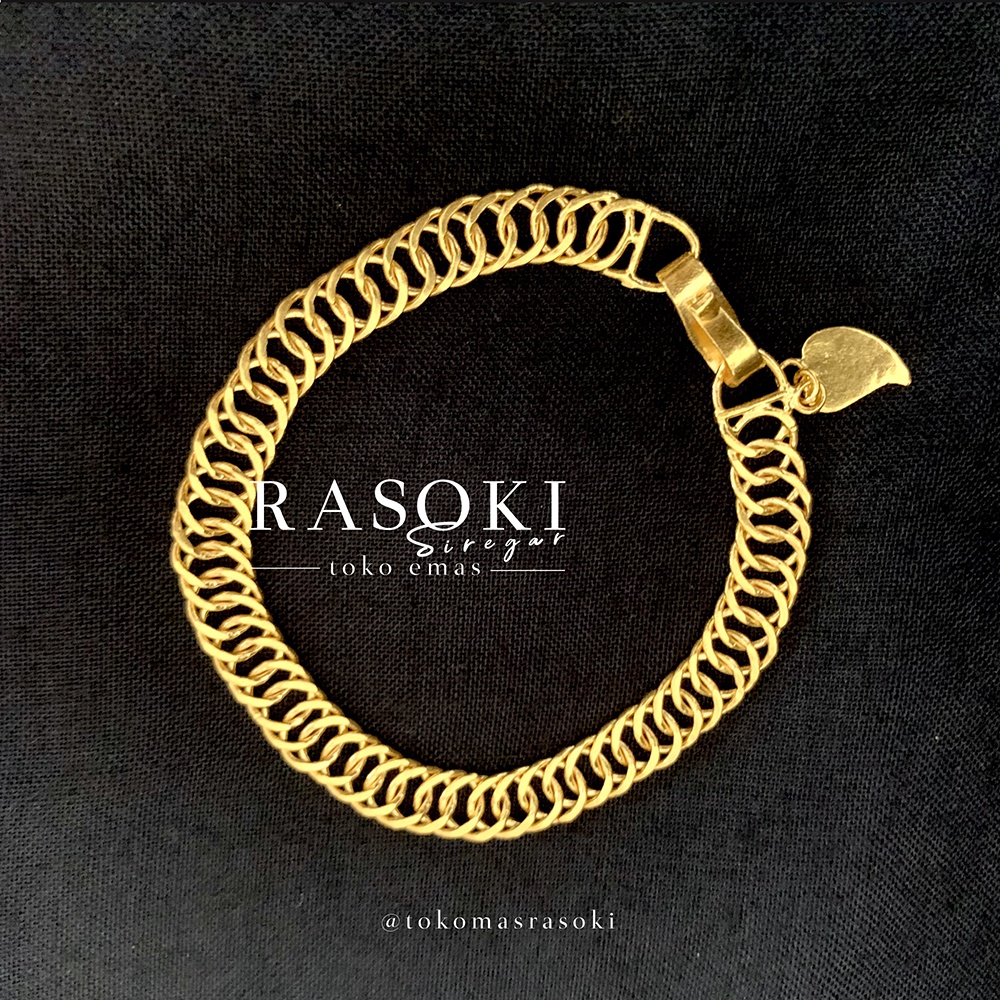 GELANG EMAS RANTAI SEBARIS 20gram EMAS 24 99,99% BALIGE | TOKO MAS RASOKI