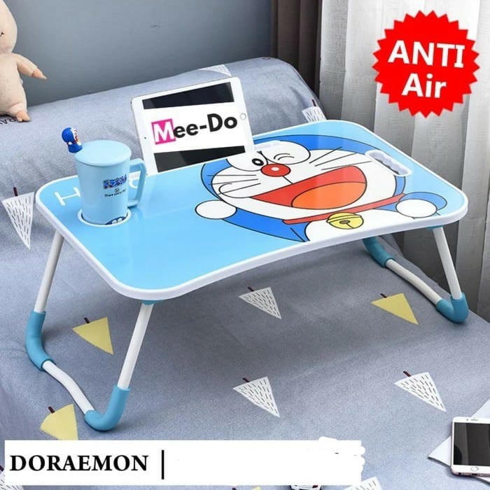 Meja Lipat Laptop Portable Meja Belajar Besar Karakter