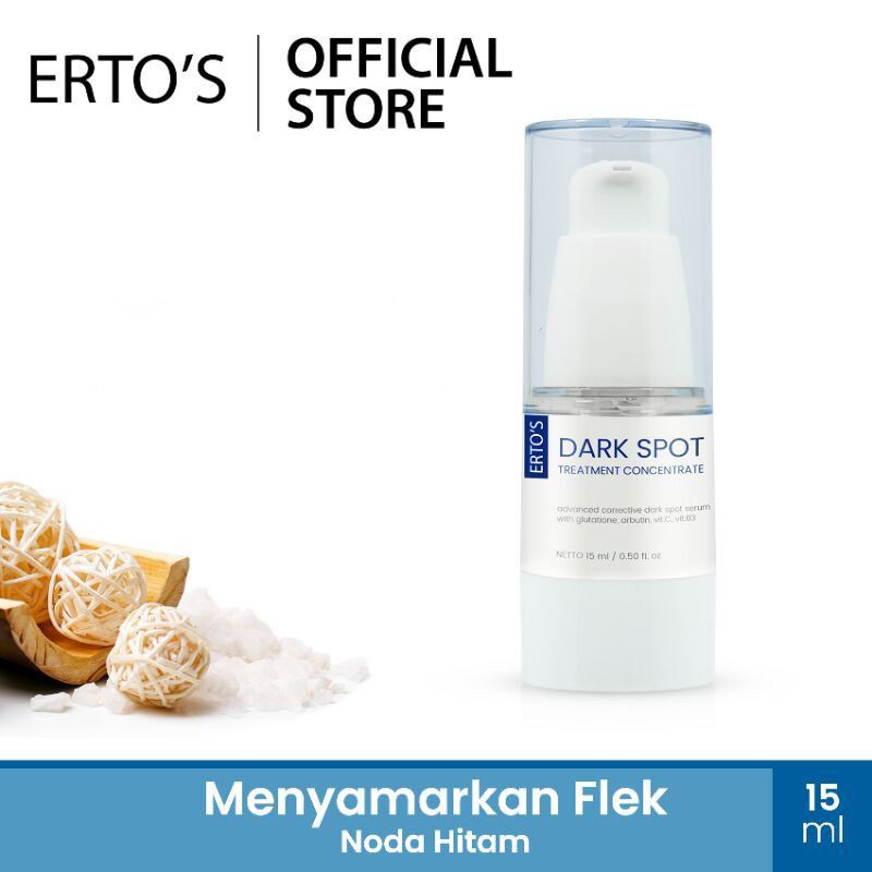 BPOM Ertos Dark Spot Erto's Serum Pencerah Wajah Menyamarkan Flek Noda Hitam