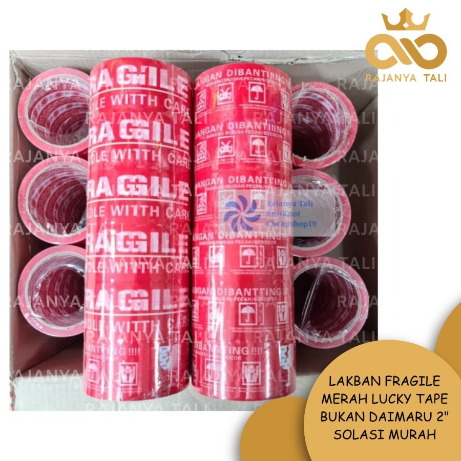 

LAKBAN FRAGILE TAPE BUKAN DAIMARU 2" MURAH