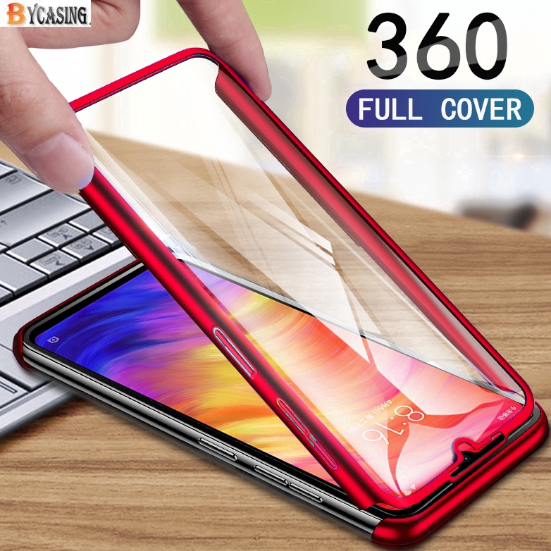 Casing Hard PC + Tempered Glass Full Body untuk Xiaomi Mi 8 Lite Mi 9 A2 Lite